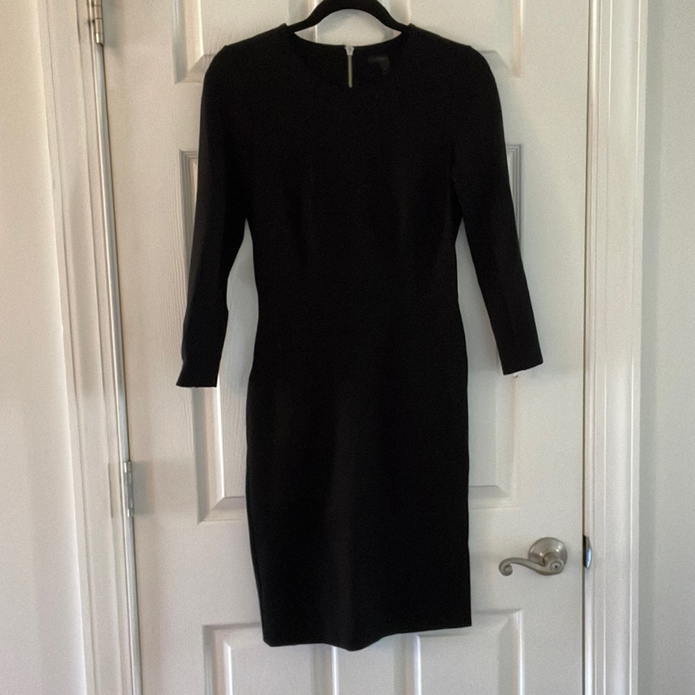 J.Crew Ponte Sheath Exposed Zipper Dress